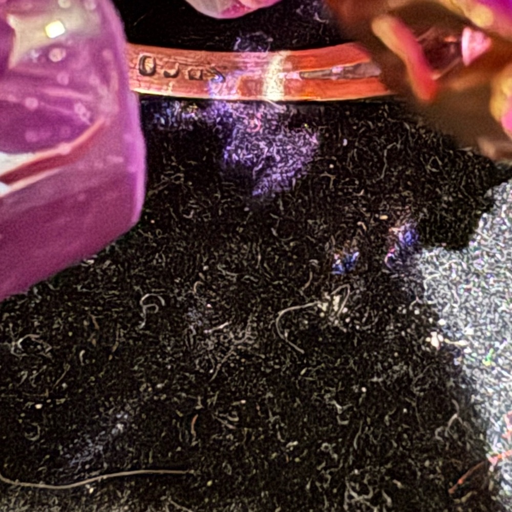 Purple Ruby Flower Cut Solitaire Ring - image 7